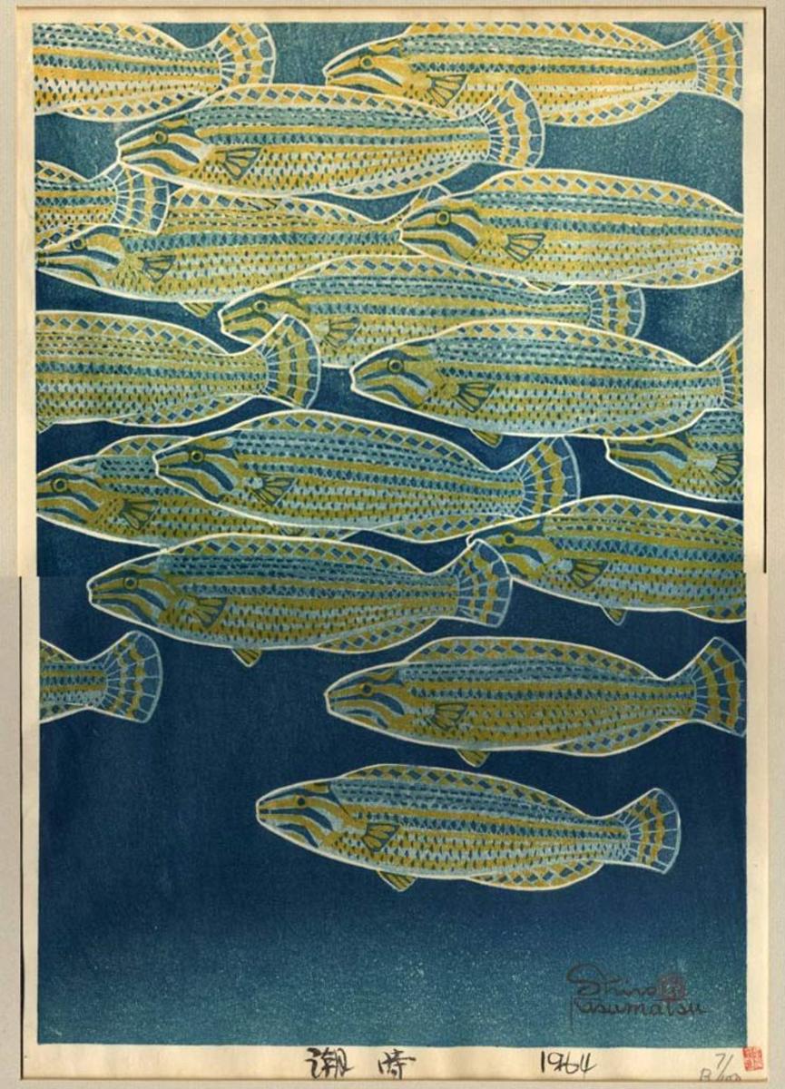 shiro kasamatsu ukiyo-e peces