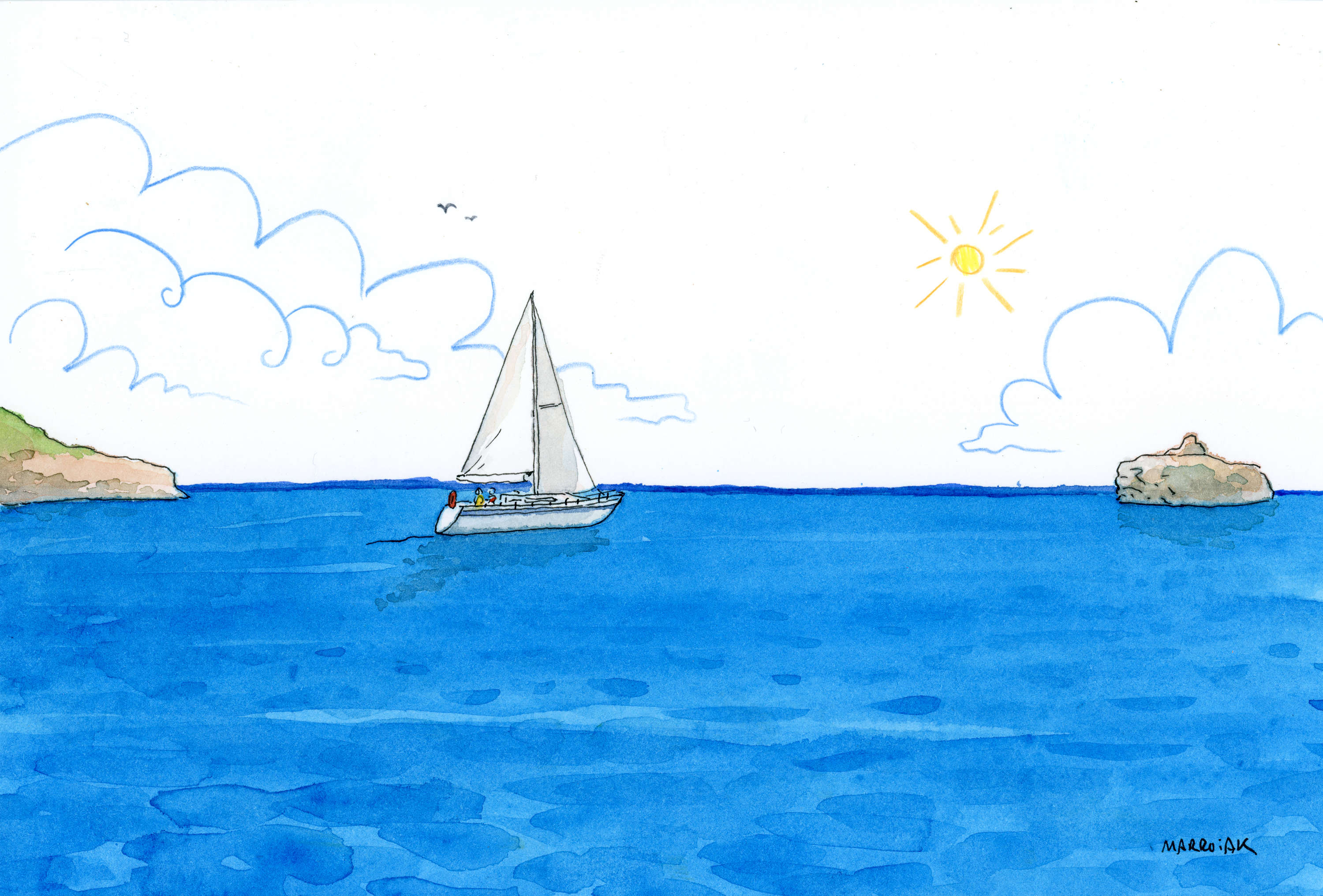 Original Javea beach boat auction
