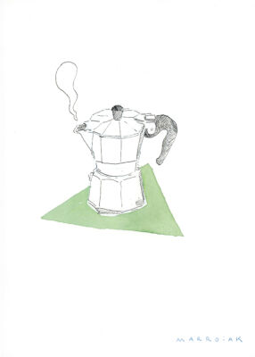 Cafetera verde