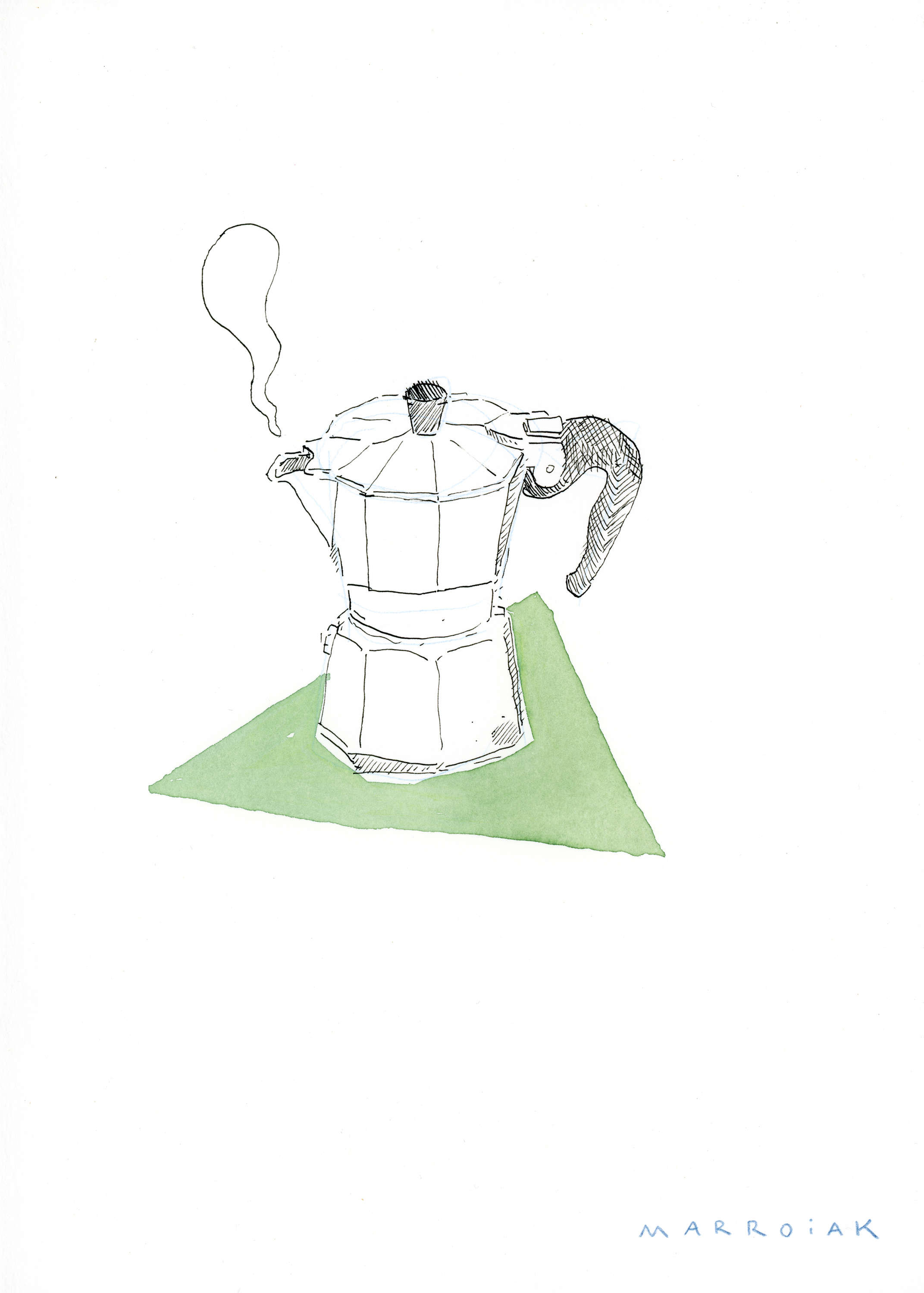 Cafetera verde