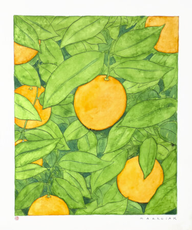 Cuadro naranjas taronges original arte en subasta