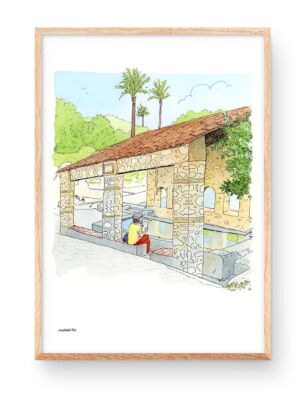 Washing machine in the village of Castellonet de la Conquesta in La Safor, Valencia.