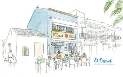 olive drawing - El Cresol pizzeria