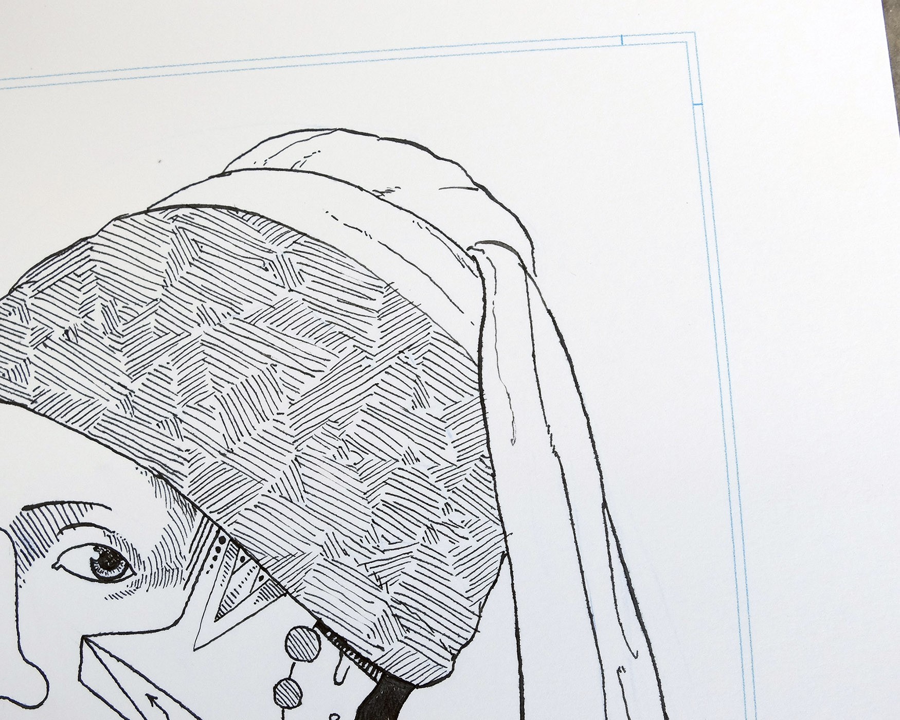 The Girl with a Pearl Earring (Rework). Original - Image 2