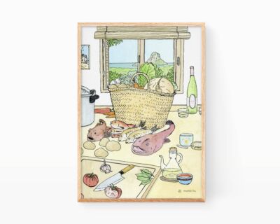 Ibiza picture: Cooking recipes Bullit de peix, senalló and Es Vedrá. Ibicencan kitchen decoration