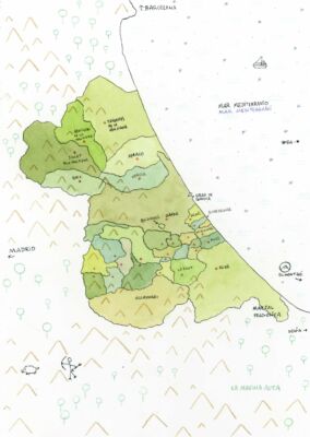 mapa la safor ilustrado original