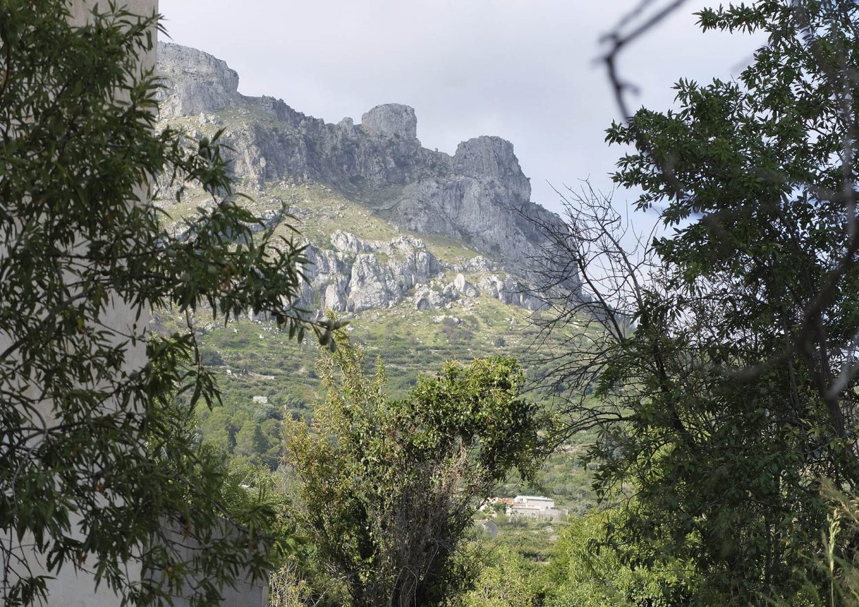 Fotografía de las montañas en la vall de gallinera, Marina Alta (Alicante)
