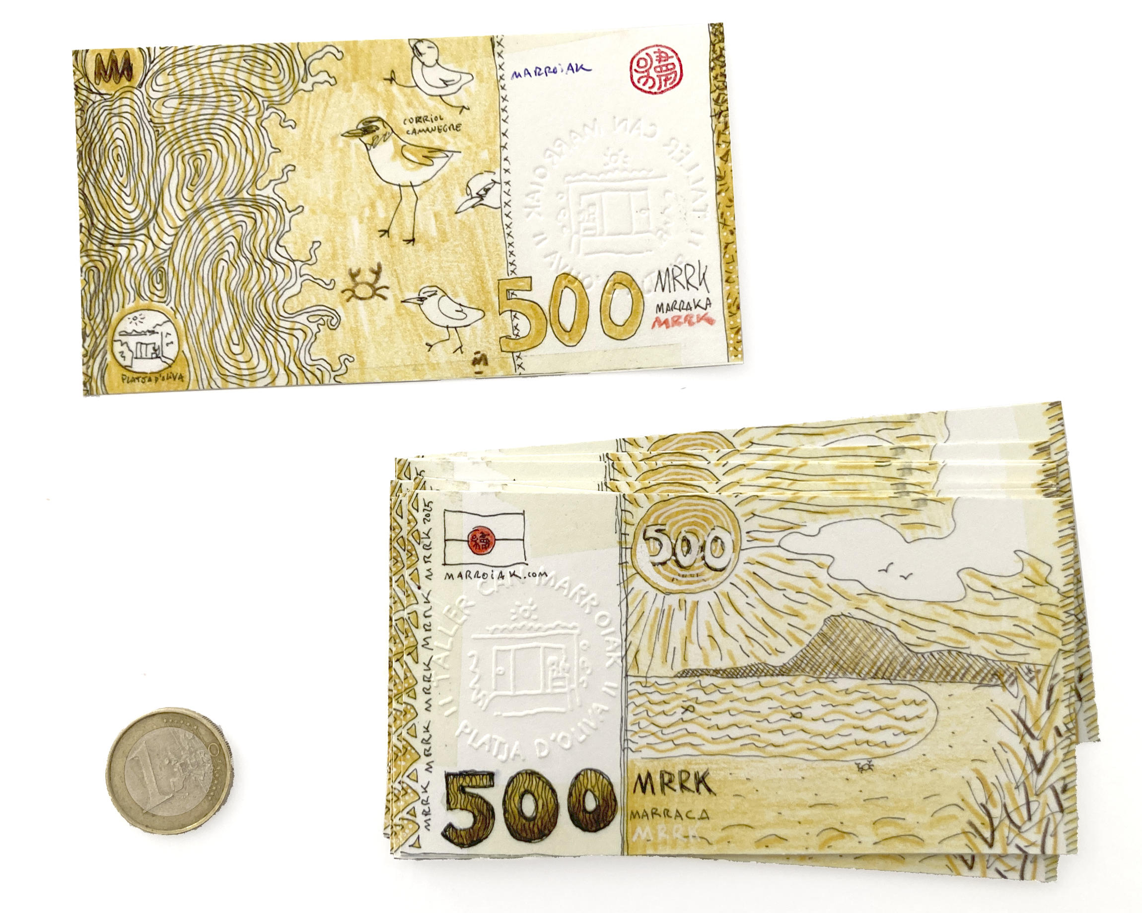 Billete de 500 MRRK (marrakas) de Marroiak