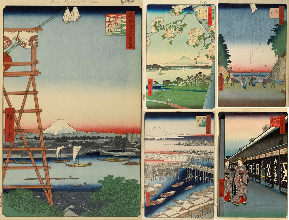 Vistas de edo de Hiroshige