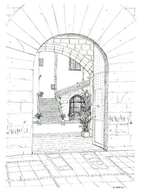 original ducal door drawing gandia