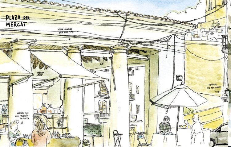 plaza del mercat ibiza la marina