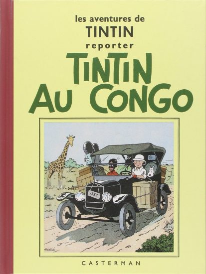 Tintin en el congo portada original primeras ediciones en color. Comic de Hergé