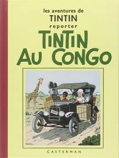 Tintin en el congo portada original primeras ediciones en color. Comic de Hergé