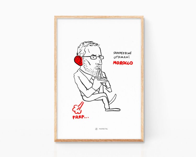 Saadeddine Othmani. <small>Retrato ilustrado</small>