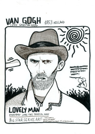 Van Gogh original ink drawing portrait up for auction
